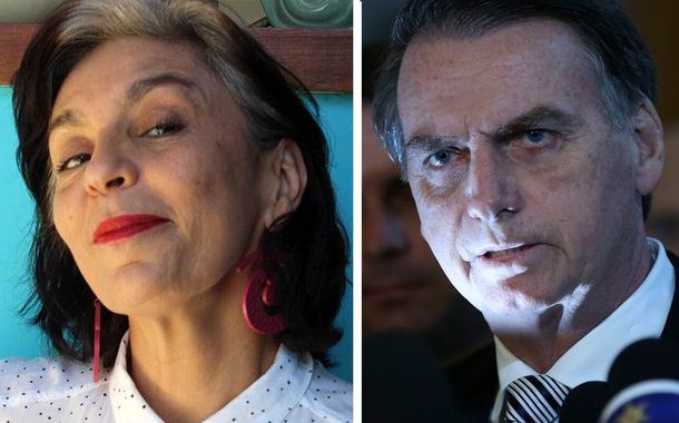 Cynara Menezes e Jair Bolsonaro