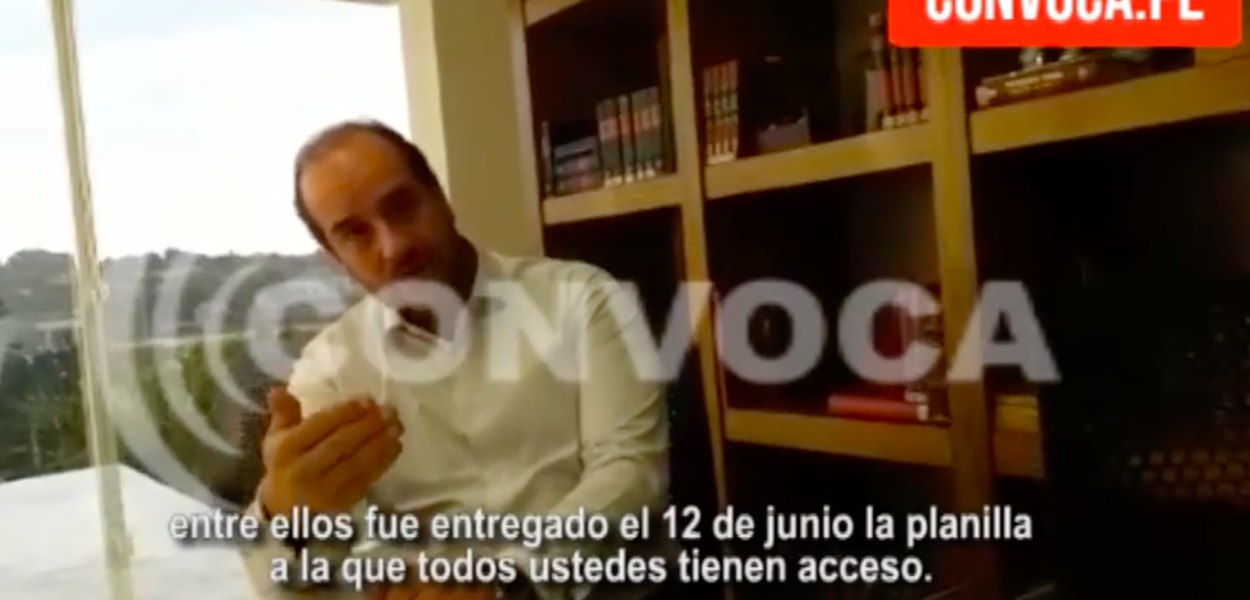 Kauffmann em entrevista à imprensa peruana