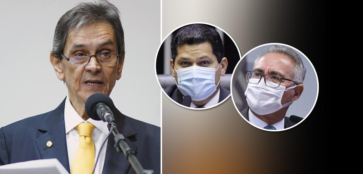 Roberto Jefferson, Davi Alcolumbre e Renan Calheiros