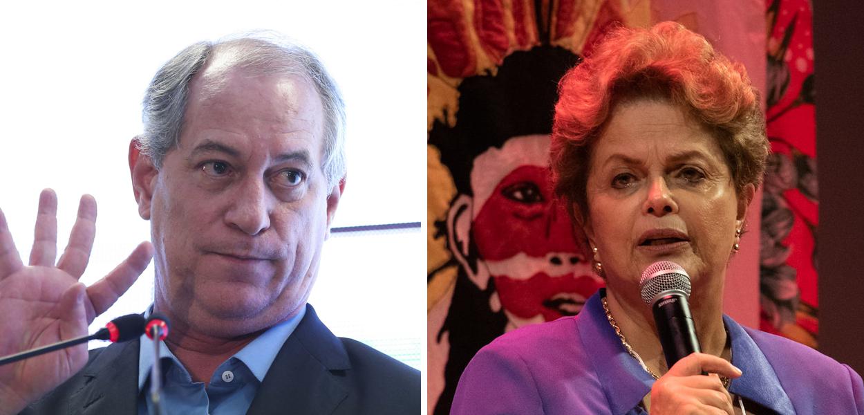 Ciro Gomes e Dilma Rousseff