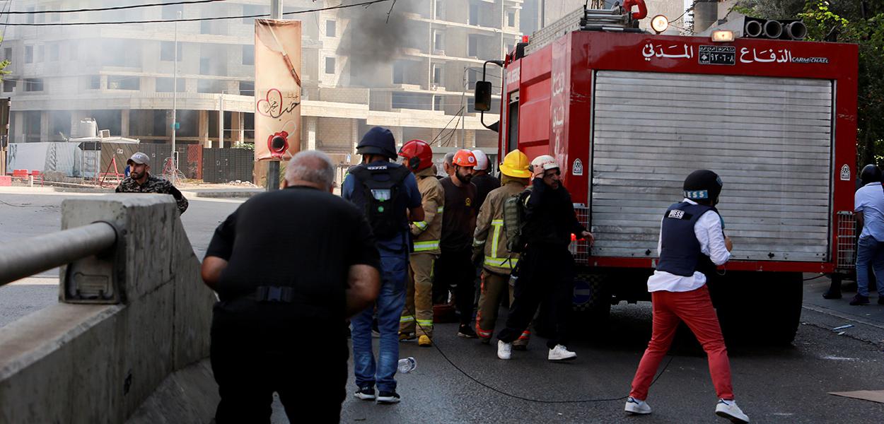 Conflito em rua de Beirute, Líbano