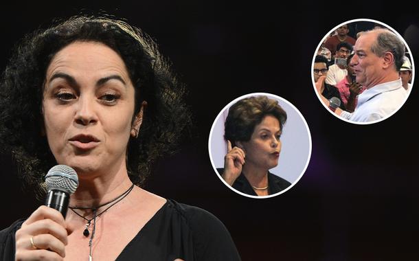 Marcia Tiburi, Dilma Rousseff e Ciro Gomes