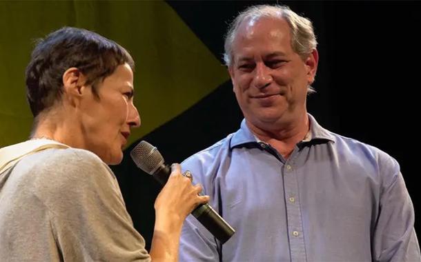Ana de Hollanda e Ciro Gomes durante a campanha do pedetista em 2018