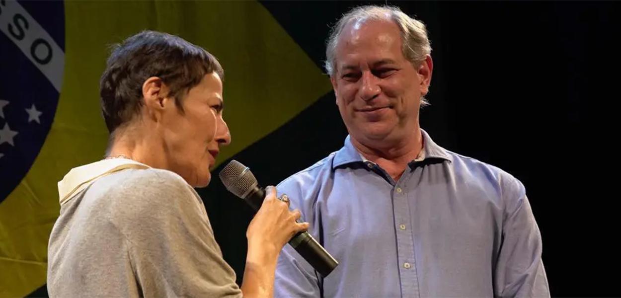 Ana de Hollanda e Ciro Gomes durante a campanha do pedetista em 2018