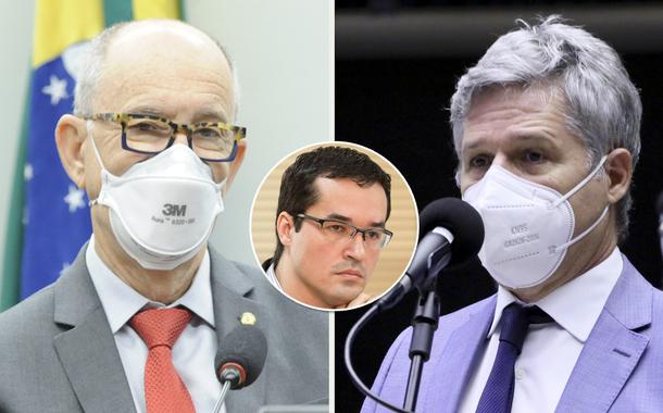 Deputado Rui Falcão, Deltan Dallagnol e o deputado Paulo Teixeira