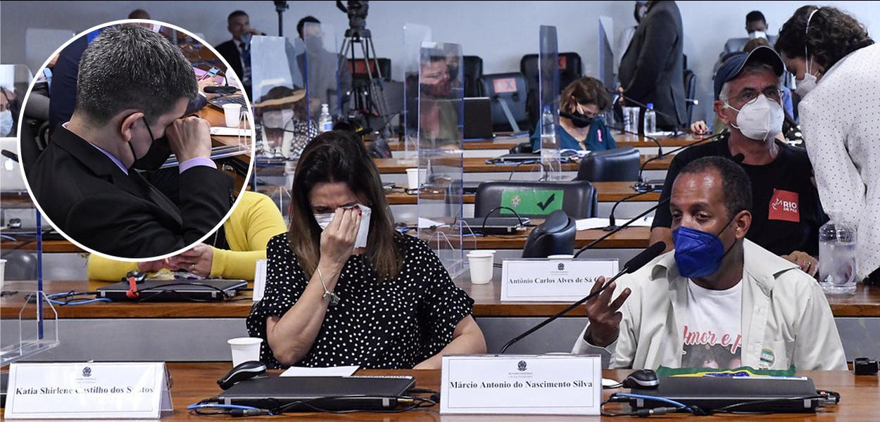 Parentes de vítimas e senador Randolfe se emocionam na CPI