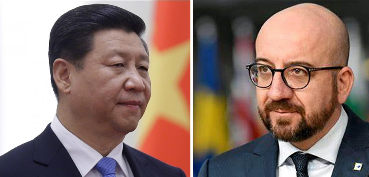Xi Jinping e Charles Michel