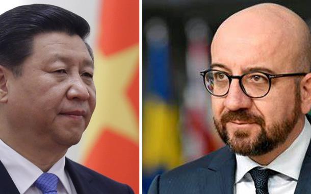 Xi Jinping e Charles Michel
