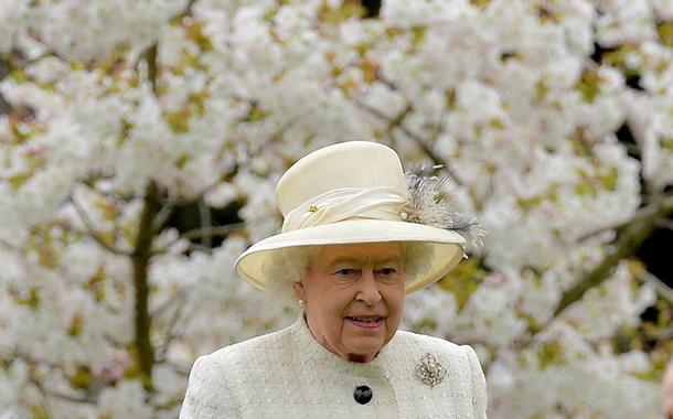 Rainha britânica Elizabeth durante cerimônia em Windsor, no sul da Inglaterra