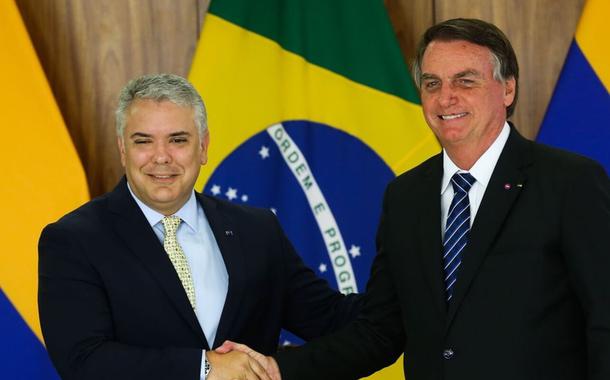 Iván Duque e Jair Bolsonaro