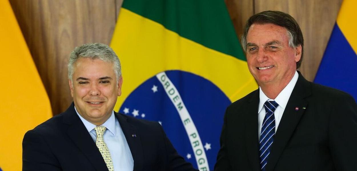 Iván Duque e Jair Bolsonaro
