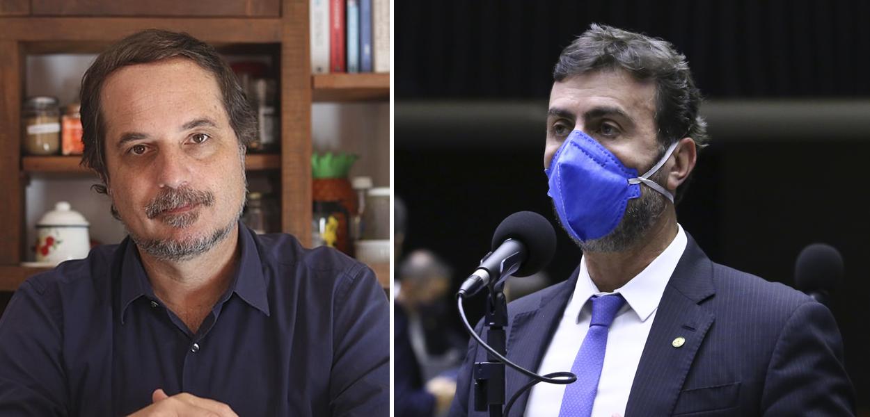 Rodrigo Vianna e Marcelo Freixo