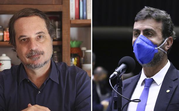 Rodrigo Vianna e Marcelo Freixo