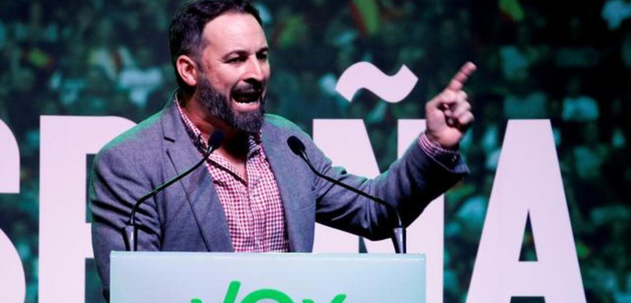 Santiago Abascal, líder do partido de extrema-direita espanhol Vox