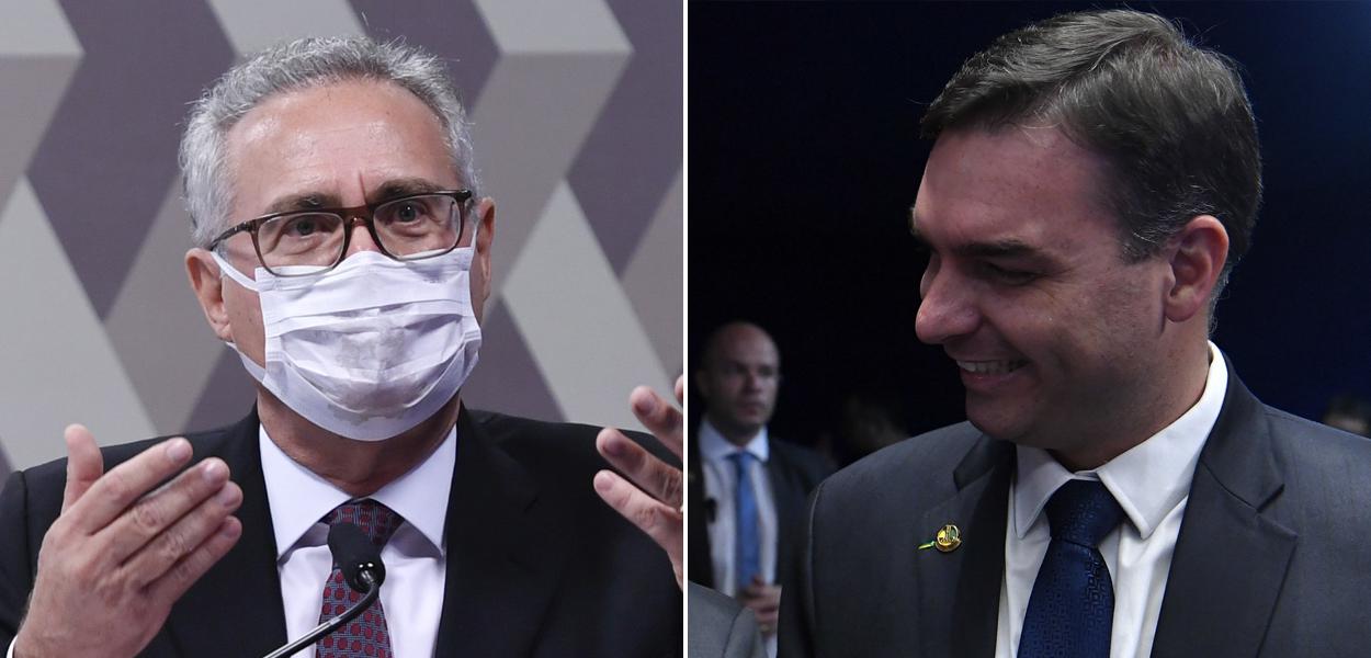 Renan Calheiros e Flávio Bolsonaro