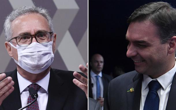 Renan Calheiros e Flávio Bolsonaro