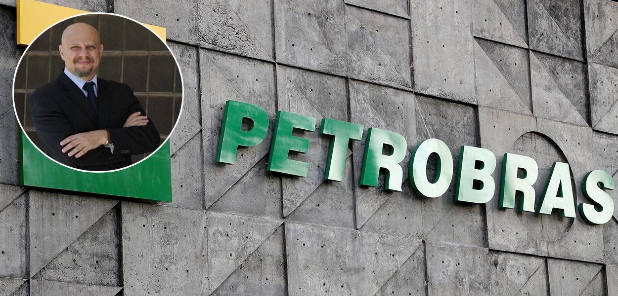 Jornalista Vicente Nunes e a sede da Petrobras no Rio