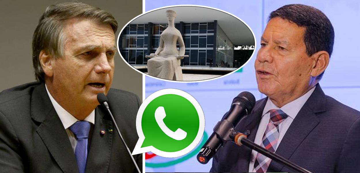 Jair Bolsonaro, Hamilton Mourão, STF e WhatsApp