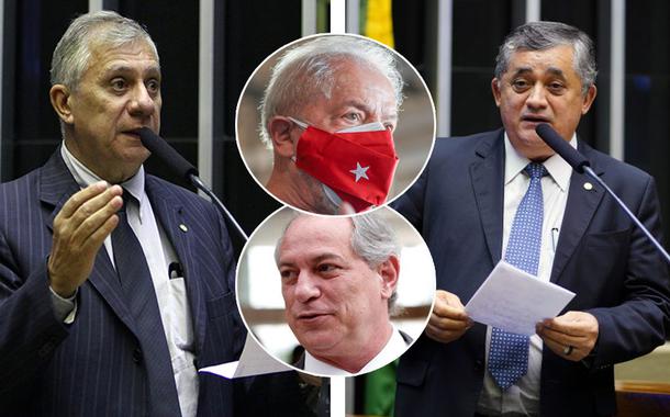 Deputado José Airton Cirilo, ex-presidente Lula, ex-ministro Ciro Gomes e o deputado José Guimarães