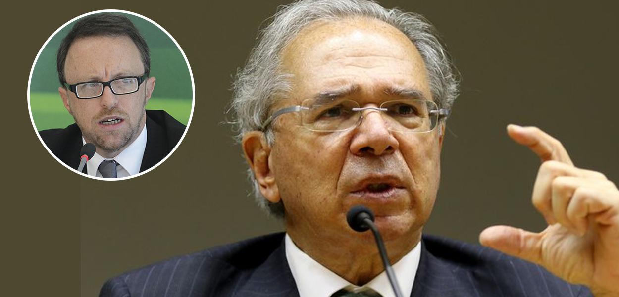 Jornalista Thomas Traumann e o ministro Paulo Guedes