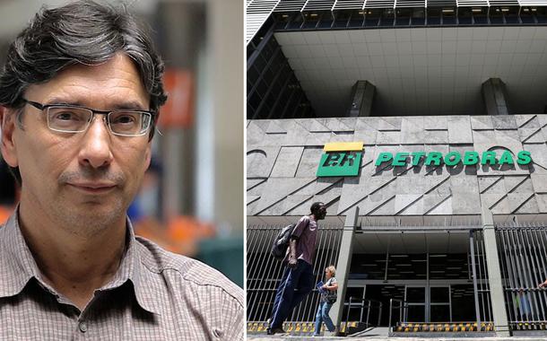 Marcio Pochmann e fachada da Petrobras