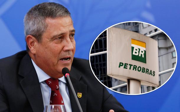 Braga Netto e Logo da Petrobras