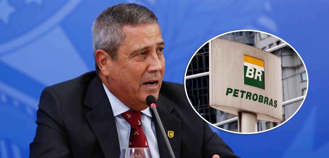 Braga Netto e Logo da Petrobras