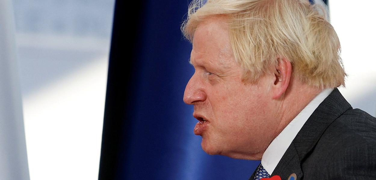 Premiê britânico, Boris Johnson, durante reunião do G20 em Roma
30/10/2021 REUTERS/Guglielmo Mangiapane