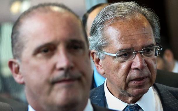 Onyx Lorenzoni e Paulo Guedes