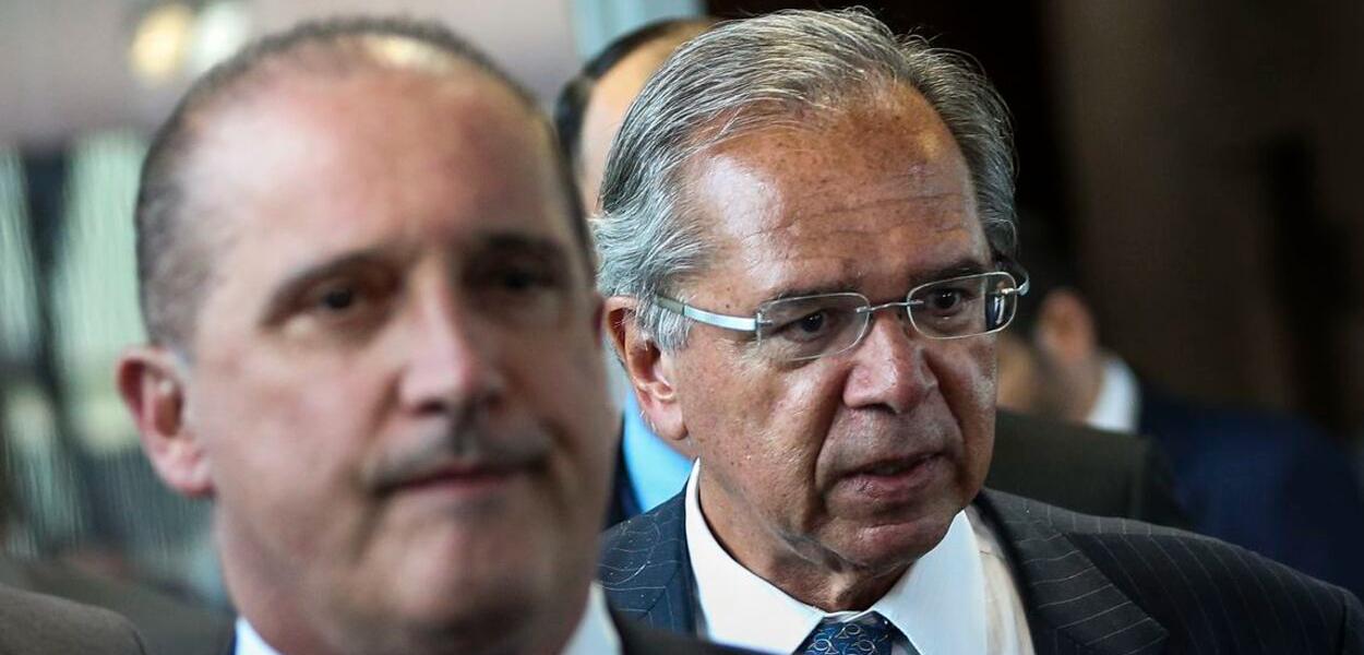 Onyx Lorenzoni e Paulo Guedes