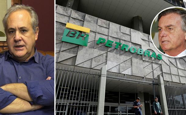 Joaquim de Carvalho, fachada da Petrobras e Bolsonaro