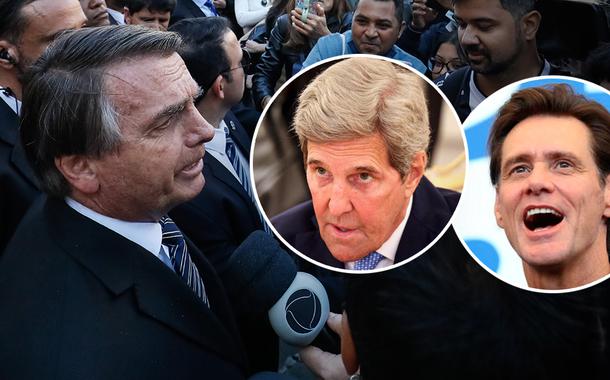 Jair Bolsonaro, John Kerry e Jim Carrey