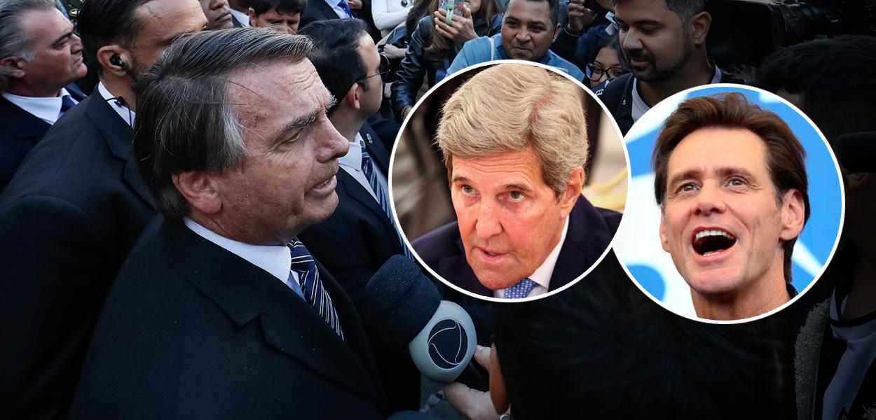 Jair Bolsonaro, John Kerry e Jim Carrey