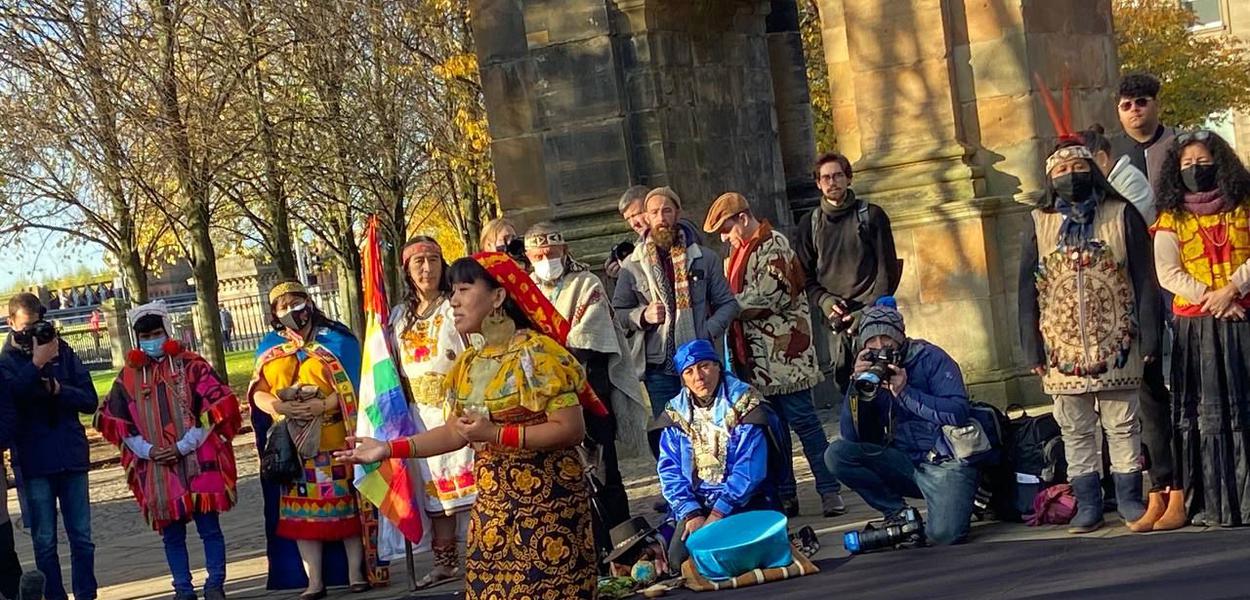 Márcia, do povo Woarani de Yasuní, na COP26