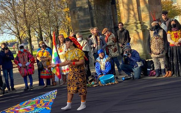 Márcia, do povo Woarani de Yasuní, na COP26