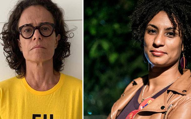 Cantora Zélia Duncan e a ex-vereadora Marielle Franco