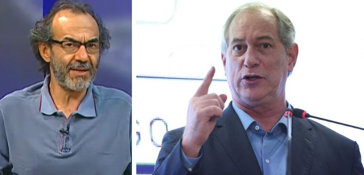 Jornalista Eumano Silva e o ex-ministro Ciro Gomes