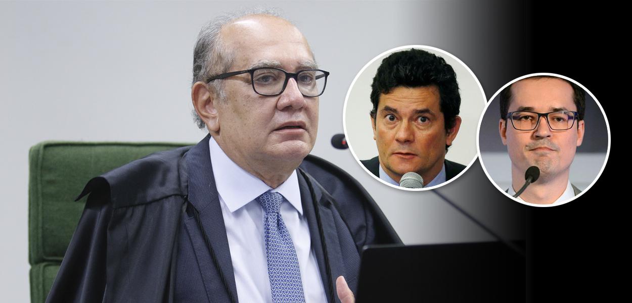 Gilmar Mendes, Sérgio Moro e Deltan Dallagnol