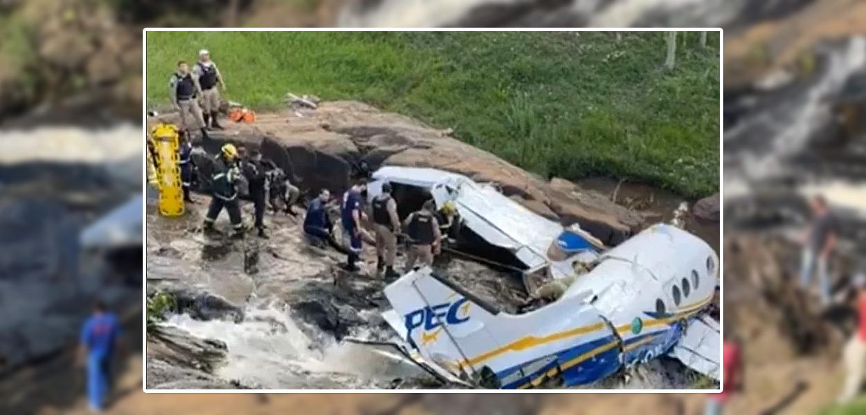 Aeronave onde estava Marília Mendonça e outras quatro pessoas