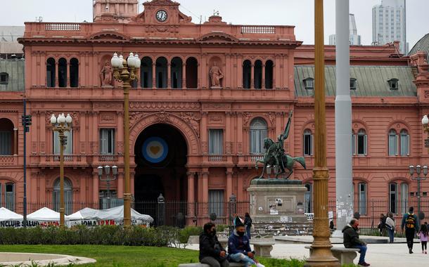 Palácio presidencial argentino Casa Rosada, em Buenos Aires