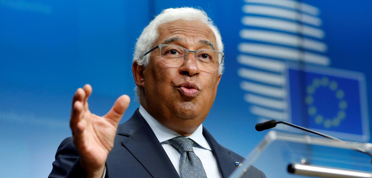Primeiro-ministro de Portugal, António Costa, durante entrevista coletiva em Bruxelas
25/06/2021 REUTERS/Johanna Geron