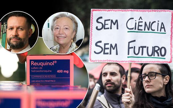 Marcus Vinícius Guimarães de Lacerda e Adele Schwartz Benzaken mais um protesto contra cortes orçamentários na ciência