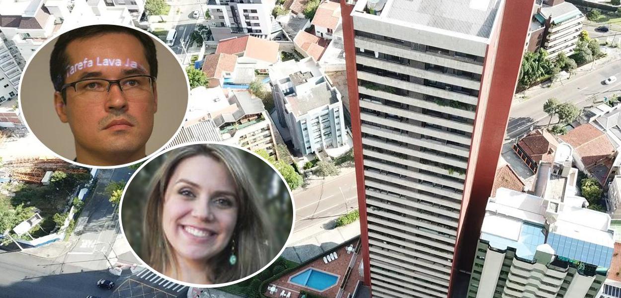 Deltan e sua esposa, Fernanda Dallagnol