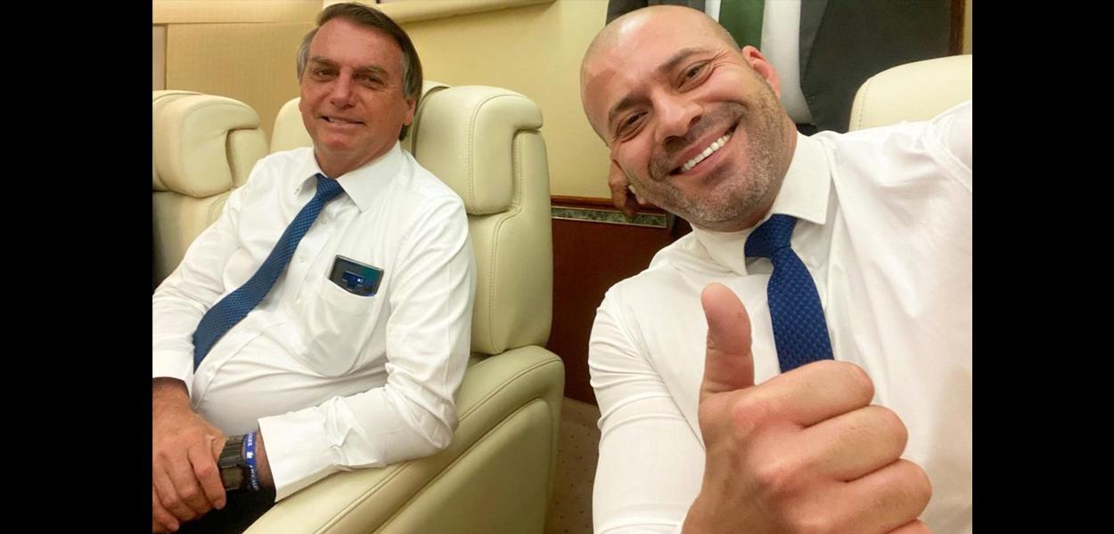 Jair Bolsonaro e Daniel Silveira