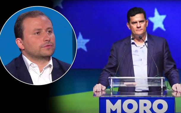 Cientista político e professor da Sciences Po de Paris Gaspard Estrada e o ex-juiz Sérgio Moro