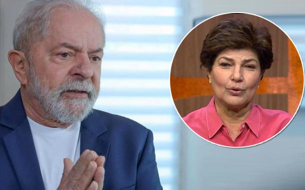 Ex-presidente Luiz Inácio Lula da Silva e a jornalista Cristiana Lôbo