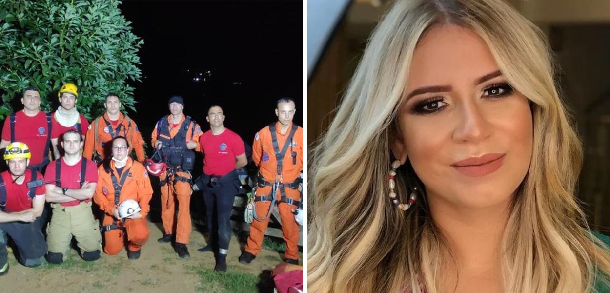 Bombeiros responsáveis pelo resgate de vítimas de acidente aéreo que matou Marília Mendonça