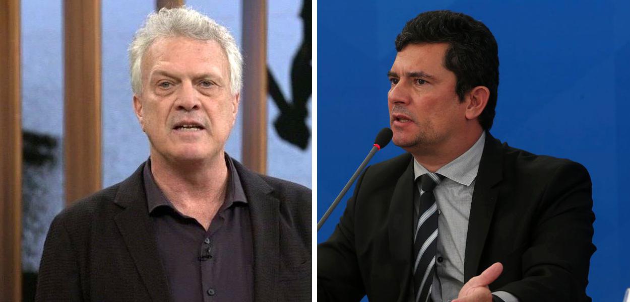 Pedro Bial e Sergio Moro