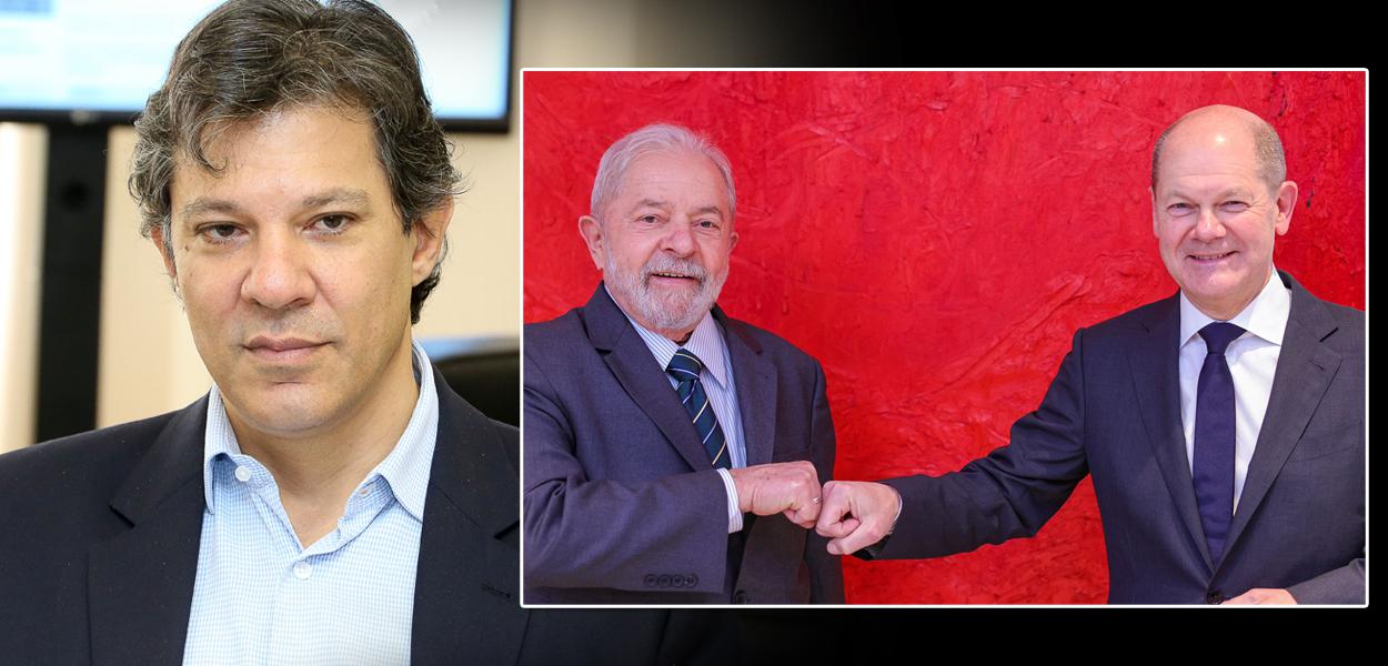 Fernando Haddad, Lula e Olaf Scholz