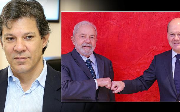 Fernando Haddad, Lula e Olaf Scholz